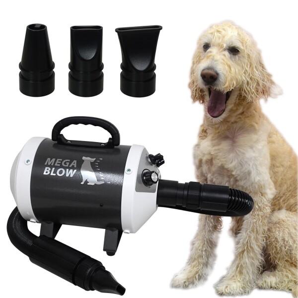 犬 ドライヤー「メガブロー」(風量・温度無段階調節) 業務パワー Quietスタート機能搭載 安心の